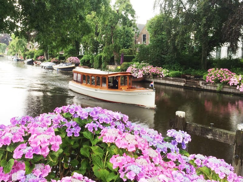 The salon boat on the Vecht at Vreeland